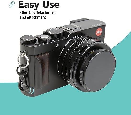 Foto&Tech Small Quick Release Adapter Clip for Camera with Round Lugs for Camera Strap, 33lb Breaking Force (5 Set, Black) - Image 4