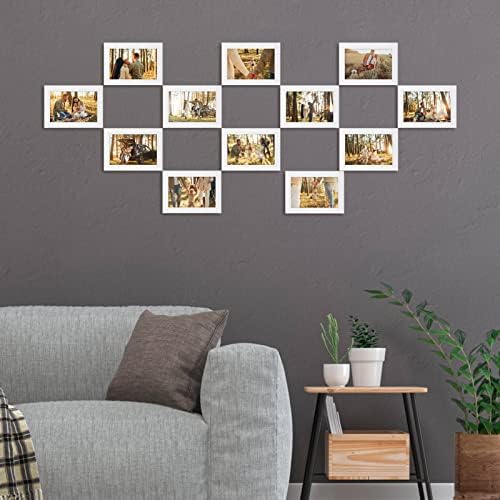 Giftgarden White 4x6 Picture Frame Pack of 12, Multi White Woodgrain 4 by 6 Photo Frames Bulk for Wall or Tabletop Display - Image 6