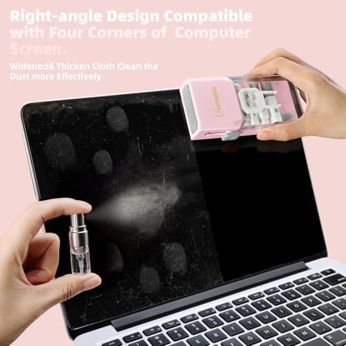 Keyboard Cleaning Kit, All-in-One Laptop & Computer Screen Cleaner, Pink - Image 3