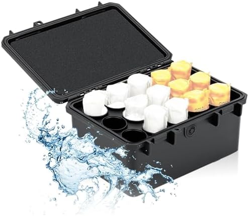 JJC Hard Stable 12 Film Case Holder, IP67 Waterproof Sturdy Secure by JJC