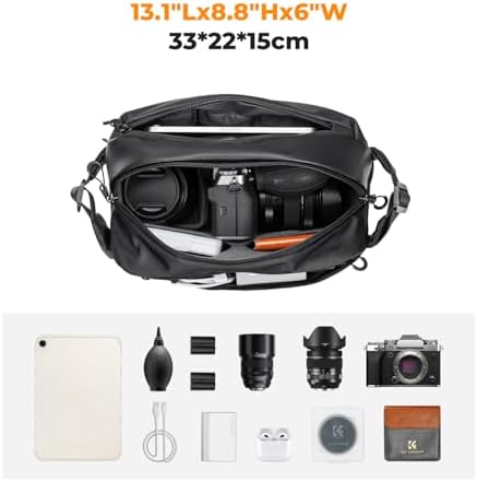 K&F CONCEPT Camera Sling Bag, Everyday Shoulder Crossbody Bag - Image 2