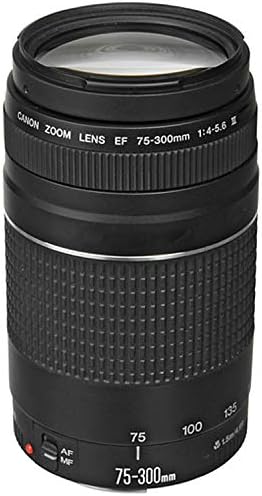 Canon EF 75-300mm f/4-5.6 III Telephoto Lens, 3PC Filter Kit,100S Back Pack,Lens Pouch,Grip, Grip Pod, Hood and More (21pc) (Renewed) - Image 5