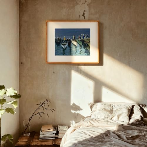 Recuerdos 16x20 Cherry Picture Frame, Matted to 11x14 with HD Plexiglass - Image 2