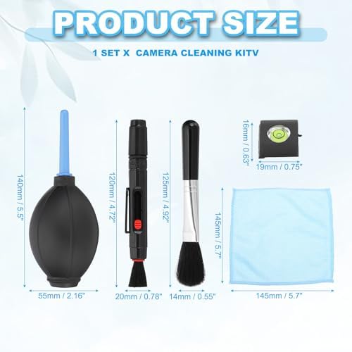 PATIKIL Camera Cleaning Kits, Lens Cleaner Kit with Lens Brush Pen, Microfiber Cleaning Cloth Cleaning Tool Accessories for Camera, SLR, Telescope, Magnifying Glass, Phone,1 Set - Image 2