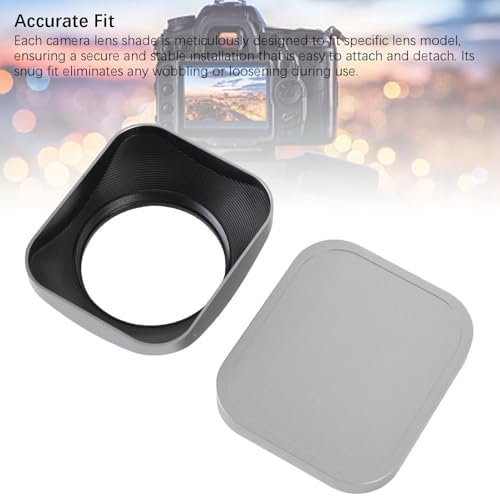 GOWENIC Camera Lens Hood Aluminium Alloy, Square Lens Hood Shade (52mm) - Image 4