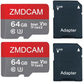 2 Pack 64GB TF Card with Adapter UHS-I U3 Class 10 V30 Memory Card by Unknown