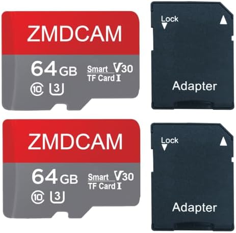 2 Pack 64GB TF Card with Adapter UHS-I U3 Class 10 V30 Memory Card by Unknown