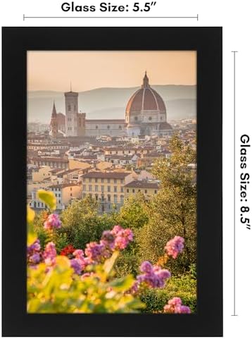 Americanflat 5.5x8.5 Picture Frame - Engineered Wood - Black - Image 2