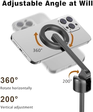 TONEOF 68" Magnetic Aluminum Phone Tripod Selfie Stick for iPhone & Android - Image 5