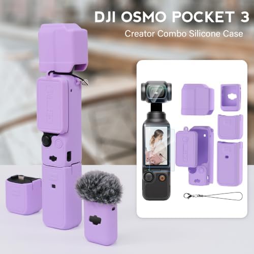 Silicone Case for DJI Osmo Pocket 3/Xtra Muse, Purple - Image 2