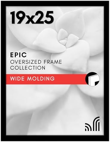 Americanflat 19x25 Poster Frame - Engineered Wood - Black by Americanflat