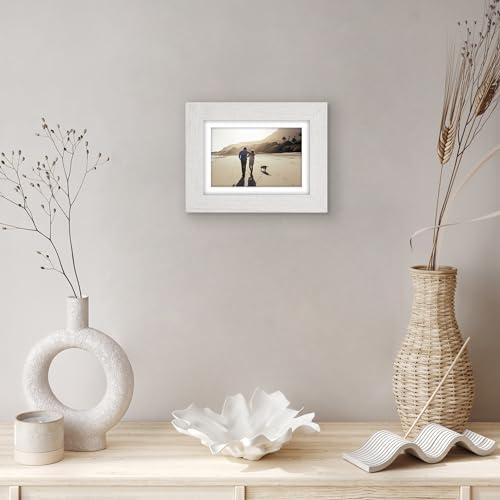 Americanflat 5x7 Picture Frame - Matted to 4x6 - Engineered Wood - White - Image 6