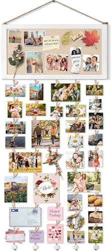 Bikoney Large Collage Picture Frame with Bulletin Board Photo Display by Bikoney