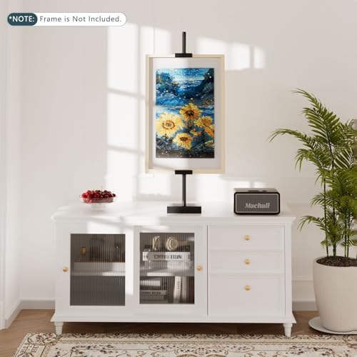 31.5"H Adjustable Tabletop Picture Frame Stand, Tabletop Easel Stand, Black - Image 2