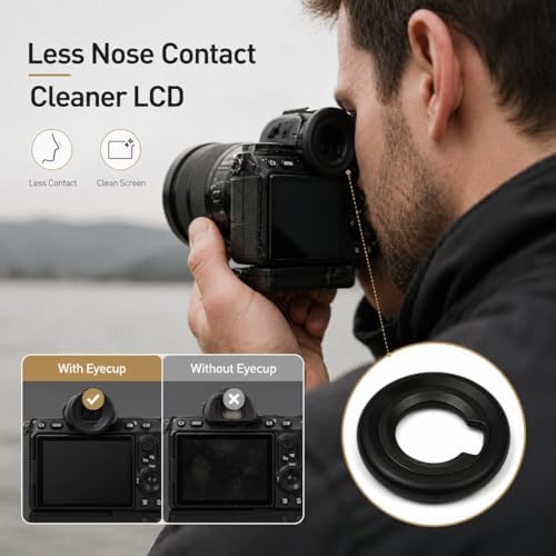 Extended Z8 Z9 Zf DK-33 Eyepiece, Round Soft Silicone Camera Eyecup - Image 5
