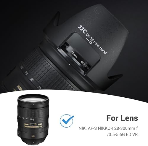 HB-5 Lens Hood for Nikon NIKKOR AF-S NIKKOR 28-3mm f/3.5-5.6G ED VR Lens - Image 2