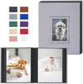 Popotop 4x6 Photo Album Holds 100 Pictures, Vegan Leather Hardcover by Popotop