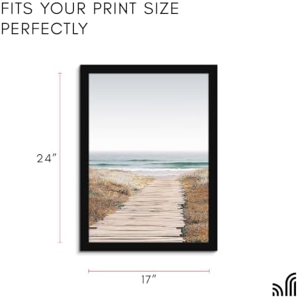 Americanflat 17x24 Poster Frame - Engineered Wood - Black - Image 2