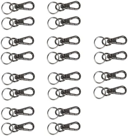 Foto&Tech Small Quick Release Adapter Clip for Camera with Round Lugs for Camera Strap, 33lb Breaking Force (10 Set, Gray) by FOTO%26TECH