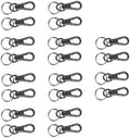 Foto&Tech Small Quick Release Adapter Clip for Camera with Round Lugs for Camera Strap, 33lb Breaking Force (10 Set, Gray) by FOTO%26TECH