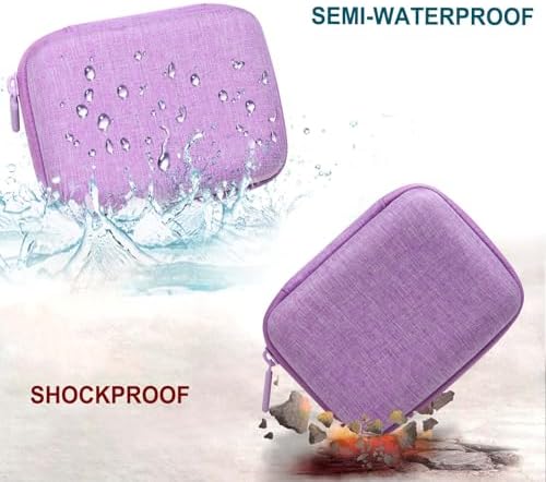 Camera Case Bag Compatible with Canon PowerShot G7 X Mark III, Mark II, SX740 HS, Sony ZV-1, KODAK PIXPRO WPZ2 Digital 4K Vlogging Camera, Point and Shoot 4K Video Camera Bag, Purple (Case Only) - Image 7