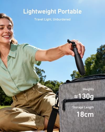 TELESIN 46cm/18.1in Mini Selfie Stick Tripod for All Action Camera - Image 6