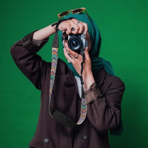 Camera Strap, Jacquard Weave 2" Shoulder Neck Straps for All DSLR Cameras Men Women Photographers - Image 5