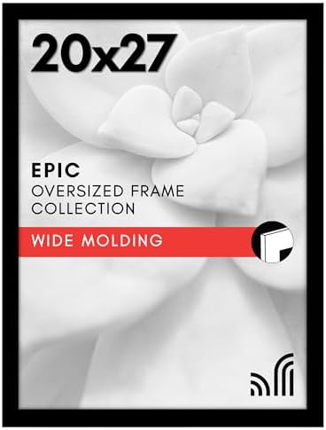 Americanflat 20x27 Poster Frame - Engineered Wood - Black by Americanflat
