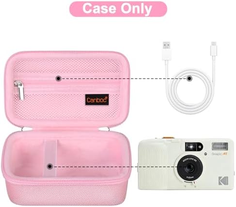 Canboc Carrying Case for KODAK EC35/ KODAK EKTAR H35 Film Camera, Pink - Image 2