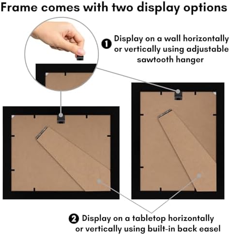 Americanflat 6x8 Picture Frame - Engineered Wood - Black - Image 6