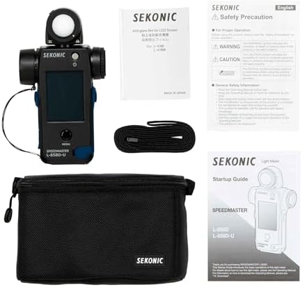 Sekonic L-858D-U Speedmaster Light Meter, Multi-Function Incident & 1∞ Spot Meter with Flash Duration Analysis, HSS Measurement & Wireless Radio Triggering Compatibility - Image 5