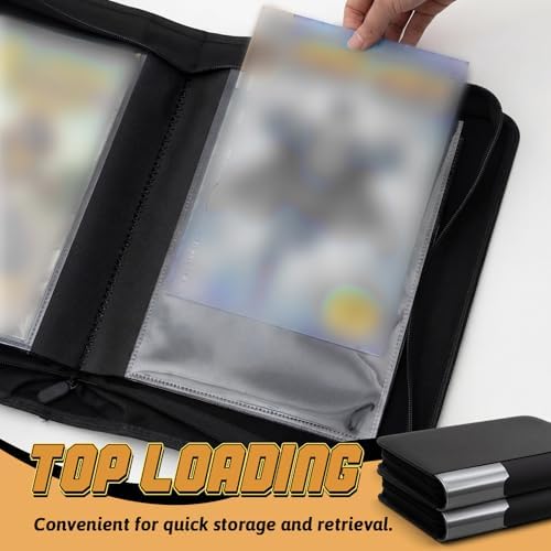 Zhehao 1 Pack Comic Book Binder, 20 Sleeves, Holds up to 40 Comics, Black - Image 3