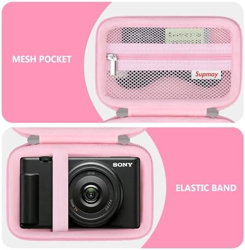 Hard Travel Case for Sony ZV-1, ZV-1F, ZV-1 II Digital Camera, Pink - Image 5