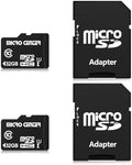 Micro Center 32GB Class 10 MicroSDHC Flash Memory Card with Adapter, 2Pack by INLAND