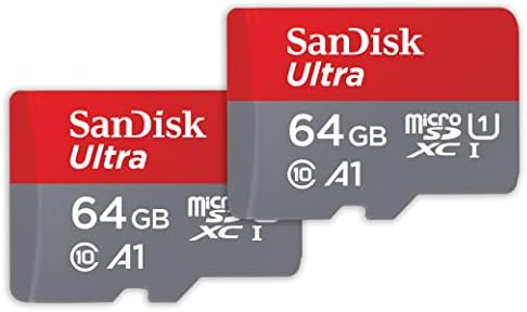 SANDISK 64GB 2-Pack Ultra microSDXC UHS-I Memory Card (2x64GB) with Adapter - SDSQUAB-064G-GN6MT by Sandisk