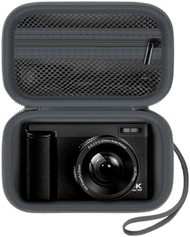 Digital Camera Case Compatible with TEBNGIHNM for Duluvulu for Oiadek for zheozeig for Zostuic for Toiauaha 4K Vlogging Camera. Storage Holder Bag for Canon PowerShot (Box Only)- Grey by Grapsa