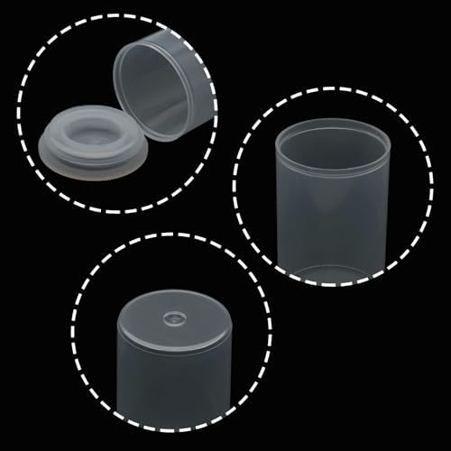 12Pcs Clear 35mm Caliber Plastic Film Canisters with Lids - Image 3