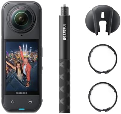 Insta360 X5 Lens Guards Bundle - Waterproof 8K 360° Action Camera, Leading Low Light, Invisible Selfie Stick Effect, Rugged & Replaceable Lens, 3-Hour Battery, Clear Audio, Stabilization by Unknown
