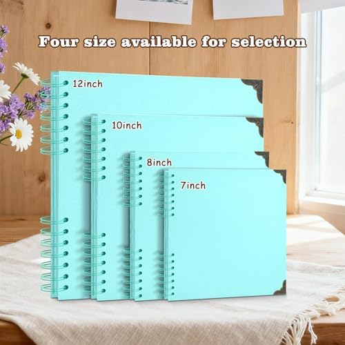 10x10 Inch Sky Blue DIY Scrapbook Album,Hardcover Memory Book,80 Pages (40 Sheets) Kraft Photo Album for 4x6 / 5x7 Pictures,Perfect for Wedding,Family,Anniversary Christmas & Travel Memories - Image 6