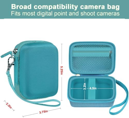 ALKOO Digital Camera Case for CAMKORY/Pouch for KODAK PixproDark Green - Image 3