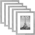 upsimples 8x10 Picture Frames, Gallery Wall Frames Set of 5, Gray by upsimples
