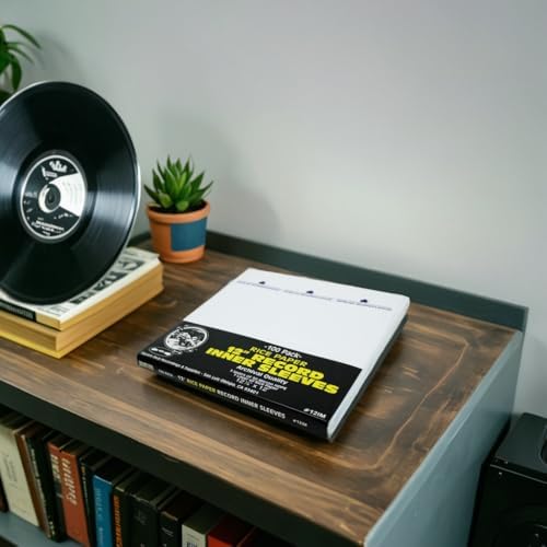 12 Inch Record Inner Sleeves - 3-Layers of Archival Quality, Anti-Static HDPE with Rice Paper Enclosed Insert for Extra Rigidity #12IM (300) - Image 7