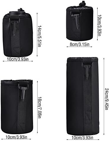 ZJchao Camera Lens Storage Bag Protective Case Shockproof Pouch 4pcs Set for DSLR Photography Enthusiasts - Image 4