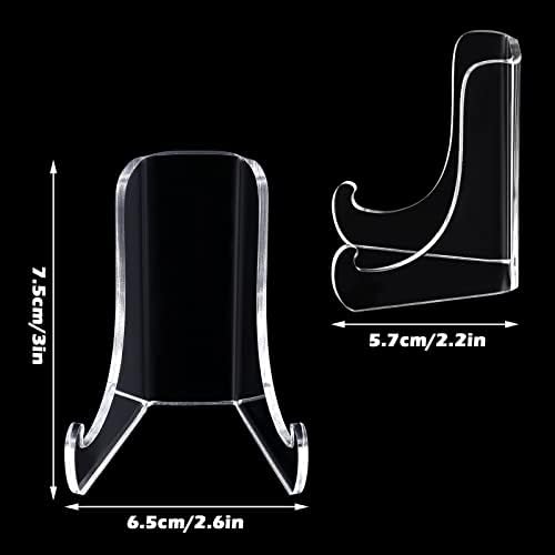 Chunful Acrylic Plate Stand Display Easel Holder,3 × 2.6 × 2.2 Inch - Image 2