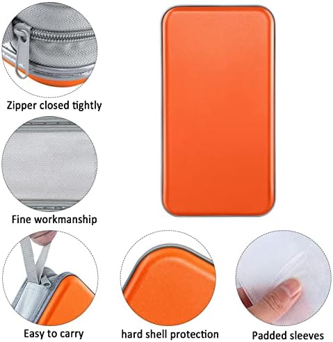 Siveit CD DVD Cases 96 Capacity Disc Storage Binder for Car(Orange) - Image 2