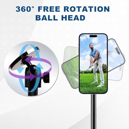 Golf Tripod & Monopod, Magnetic Golf Swing Phone Holder - Image 3