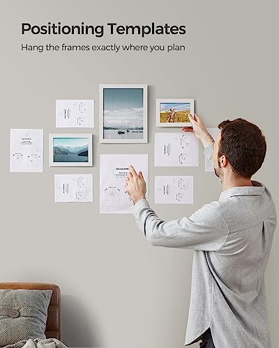 SONGMICS Collage Picture Frames, Set of 10, MDF, Glass, Paper - Image 4