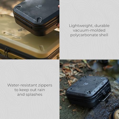ELECOM NESTOUT Gear Storage Case, Lightweight Hard Shell, Water-Resistant, Stackable Organizer with Padded Dividers, Impact Resistant, Fits Travel Outdoor Batteries Tech Accessories - Image 6