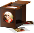 WINKINE Acrylic Polaroid Go Frame & Photo Storage Box for Polaroid Go GEN3/GEN2 Films, 2.1'' x 2.6'' Film Frame, Vintage Box with Sliding Lid, Amber, 1 Pack by WINKINE