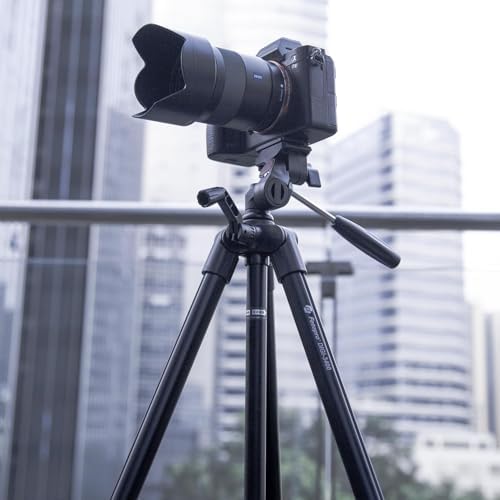 Fotopro 120cm Ultralight Compact Travel Tripod with Quick Release Plate and Panoramic Head Aluminum Tripod 0.5kg Maximum Load 2kg DIGI-3400 - Image 6